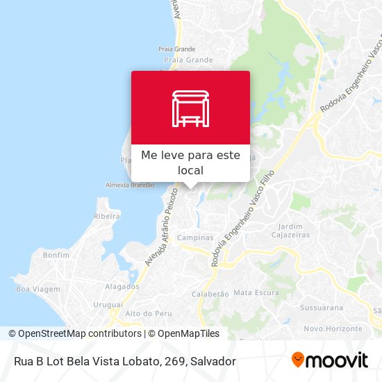 Rua B Lot Bela Vista Lobato, 269 mapa