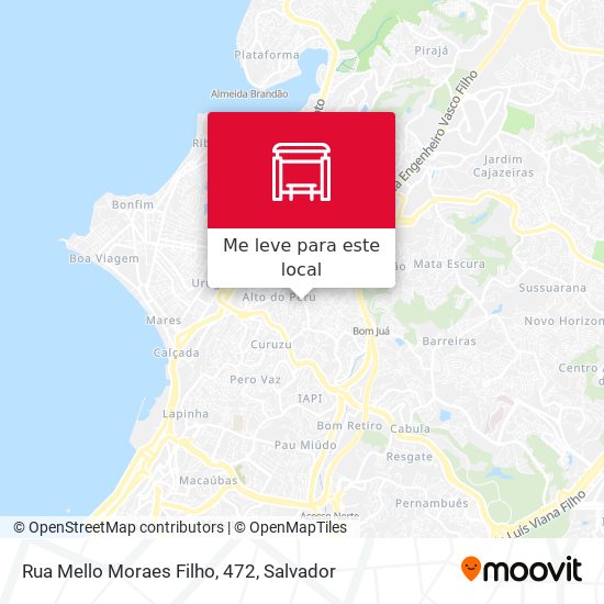 Rua Mello Moraes Filho, 472 mapa