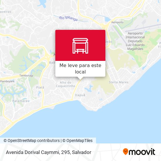 Avenida Dorival Caymmi, 295 mapa