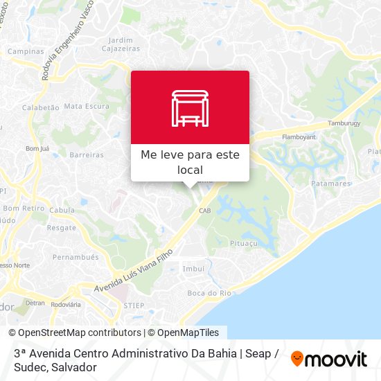 3ª Avenida Centro Administrativo Da Bahia | Seap / Sudec mapa