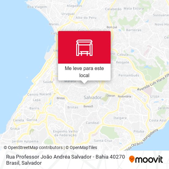 Rua Professor João Andréa Salvador - Bahia 40270 Brasil mapa