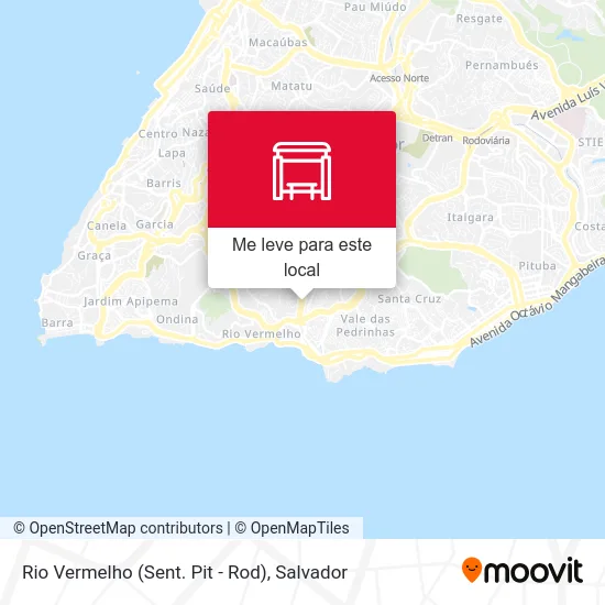 Rio Vermelho (Sent. Pit - Rod) mapa