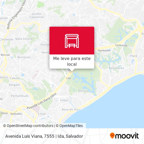 Avenida Luís Viana, 7555 | Ida mapa