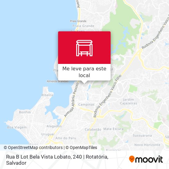 Rua B Lot Bela Vista Lobato, 240 | Rotatória mapa