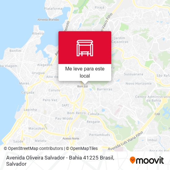 Avenida Oliveira Salvador - Bahia 41225 Brasil mapa