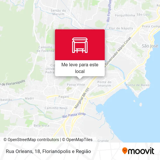 Rua Orleans, 18 mapa