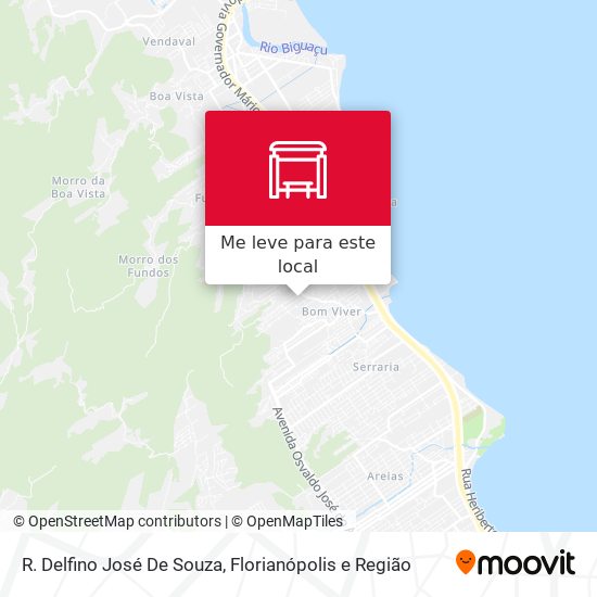 R. Delfino José De Souza mapa