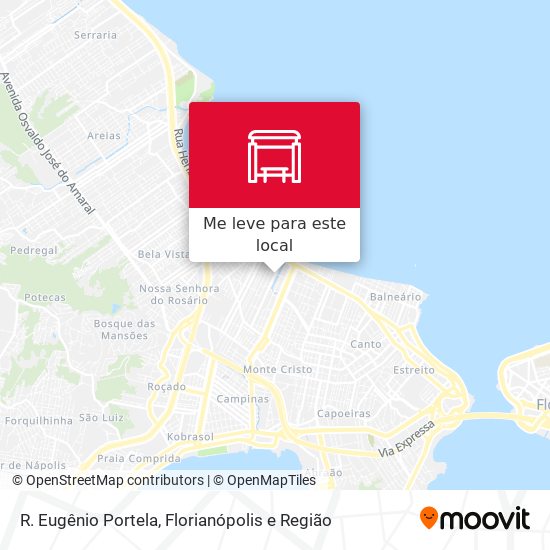 R. Eugênio Portela mapa