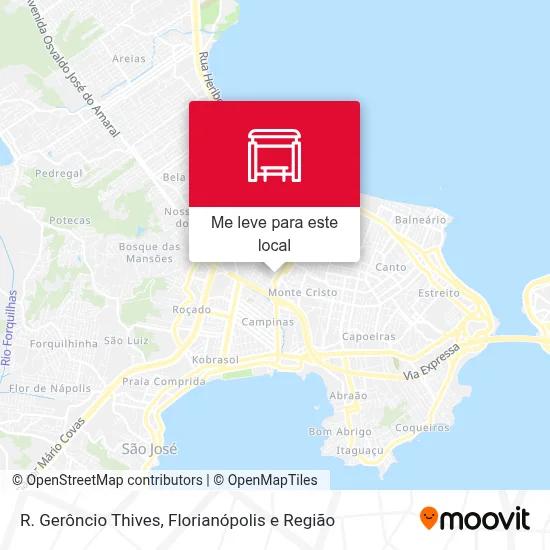 R. Gerôncio Thives mapa