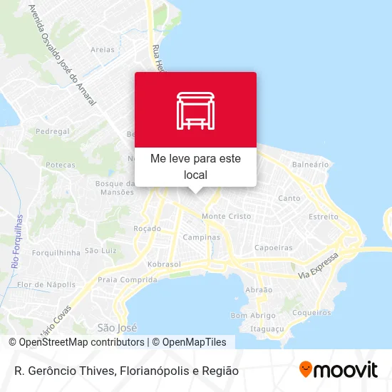 R. Gerôncio Thives mapa