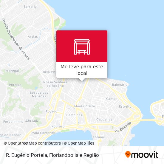 R. Eugênio Portela mapa