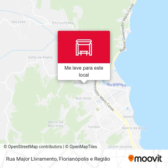 Rua Major Livramento mapa
