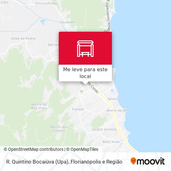 R. Quintino Bocaiúva  (Upa) mapa