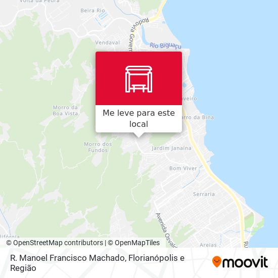 R. Manoel Francisco Machado mapa