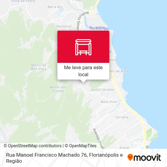 Rua Manoel Francisco Machado 76 mapa