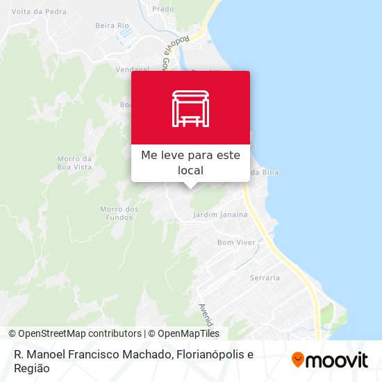 R. Manoel Francisco Machado mapa