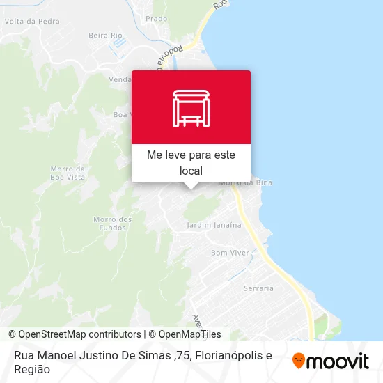 Rua Manoel Justino De Simas ,75 mapa