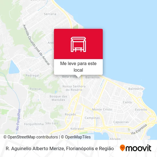 R. Aguinelio Alberto Merize mapa