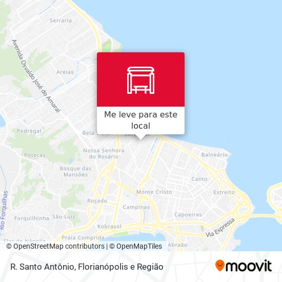 R. Santo Antônio mapa