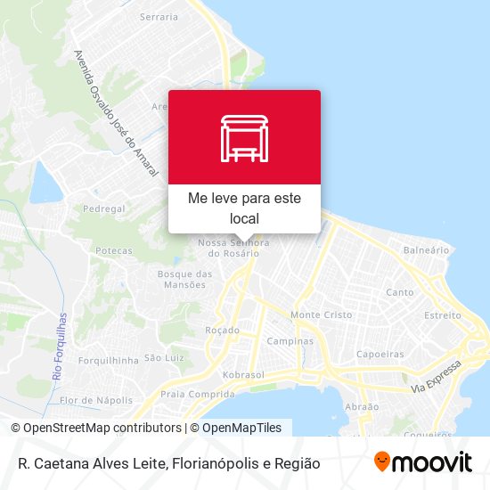 R. Caetana Alves Leite mapa