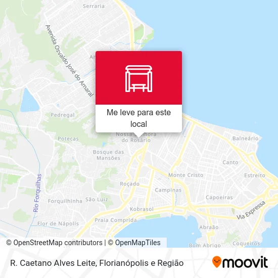R. Caetano Alves Leite mapa