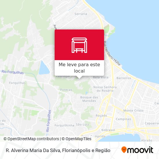 R. Alverina Maria Da Silva mapa