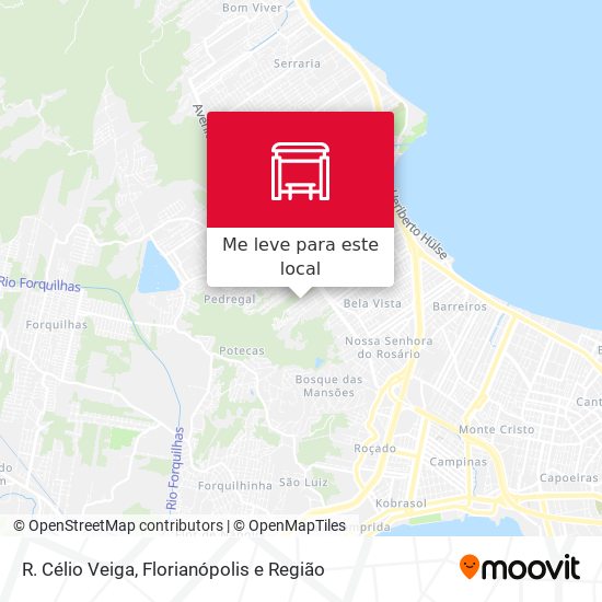 R. Célio Veiga mapa
