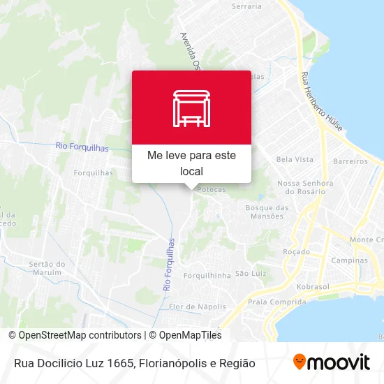 Rua Docilicio Luz 1665 mapa