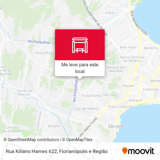 Rua Kiliano Hames 622 mapa