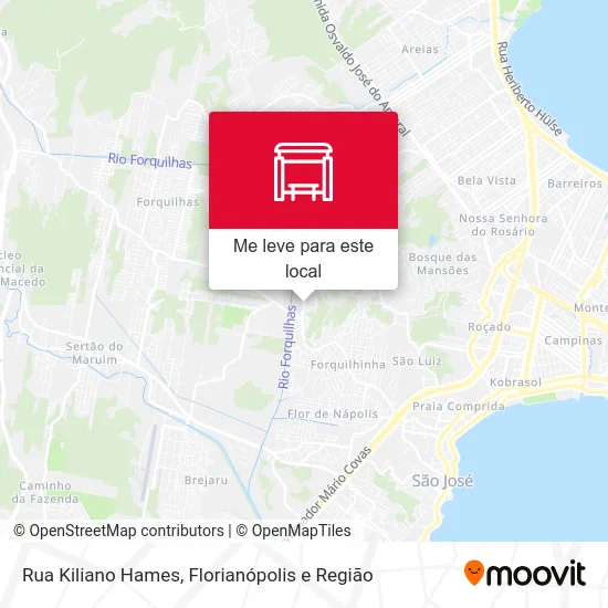 Rua Kiliano Hames mapa