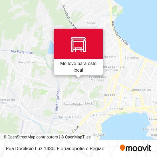 Rua Docilicio Luz 1435 mapa