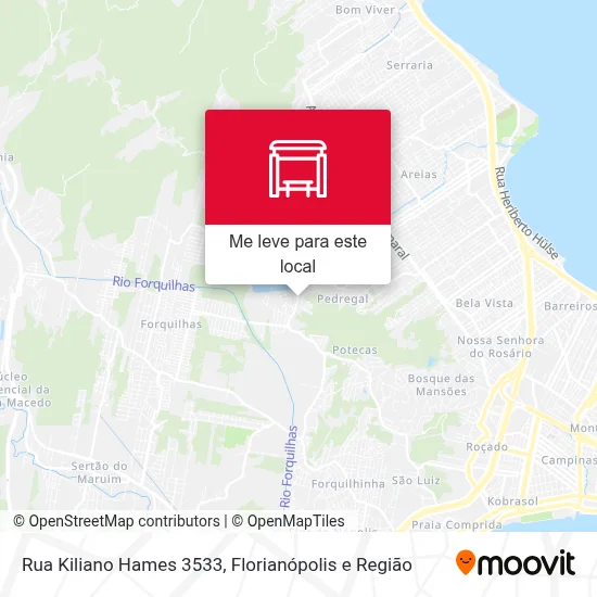 Rua Kiliano Hames 3533 mapa