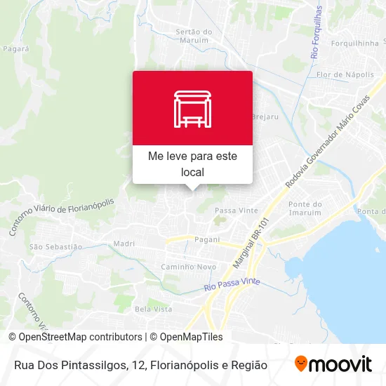 Rua Dos Pintassilgos, 12 mapa