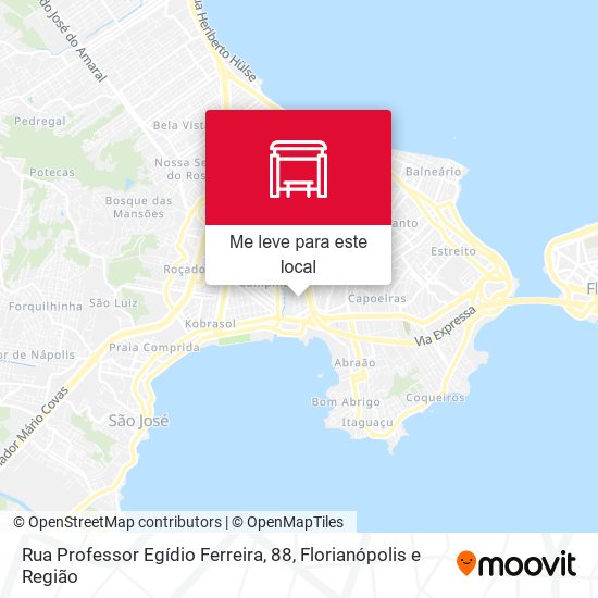 Rua Professor Egídio Ferreira, 88 mapa