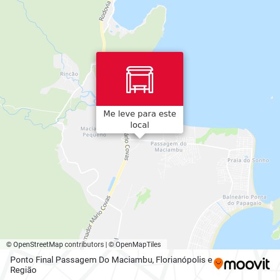 Ponto Final Passagem Do Maciambu mapa