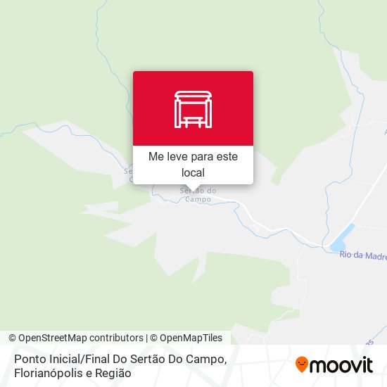 Ponto Inicial / Final Do Sertão Do Campo mapa