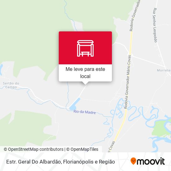 Estr. Geral Do Albardão mapa