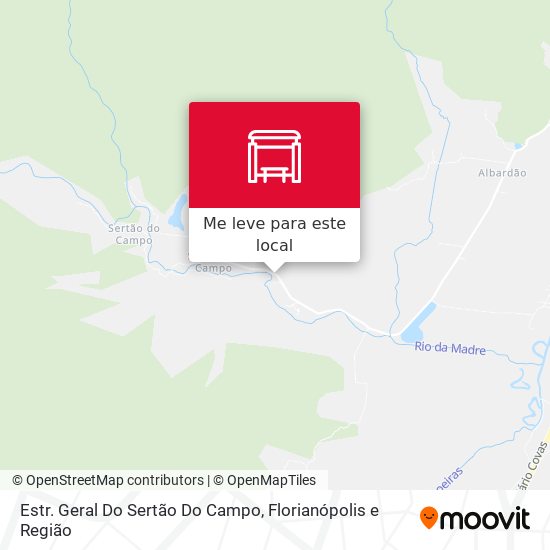 Estr. Geral Do Sertão Do Campo mapa