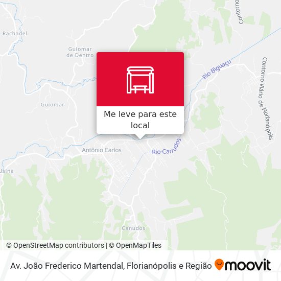 Av. João Frederico Martendal mapa