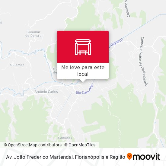 Av. João Frederico Martendal mapa