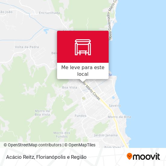Acácio Reitz mapa