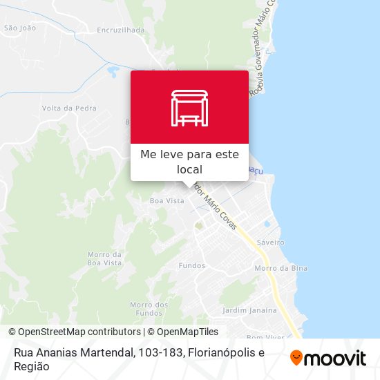 Rua Ananias Martendal, 103-183 mapa