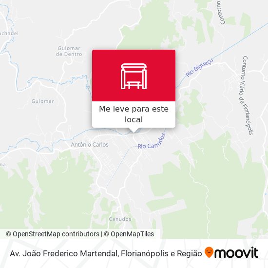 Av. João Frederico Martendal mapa