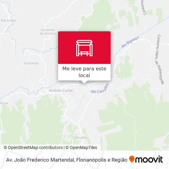 Av. João Frederico Martendal mapa