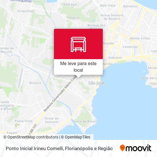 Ponto Inicial Irineu Comelli mapa