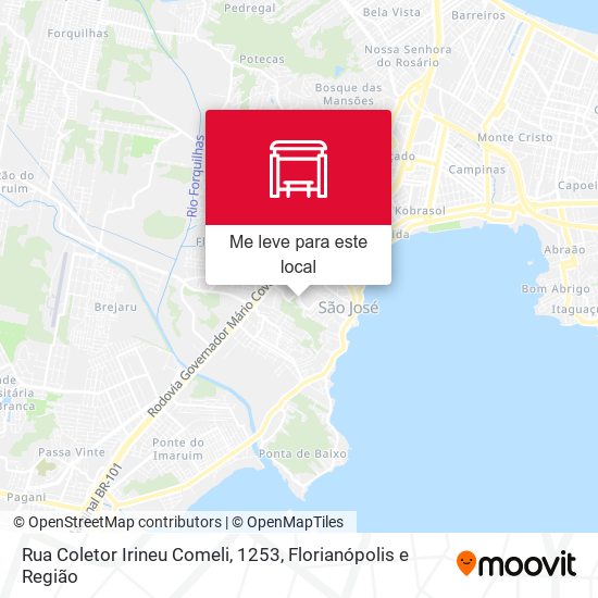 Rua Coletor Irineu Comeli, 1253 mapa