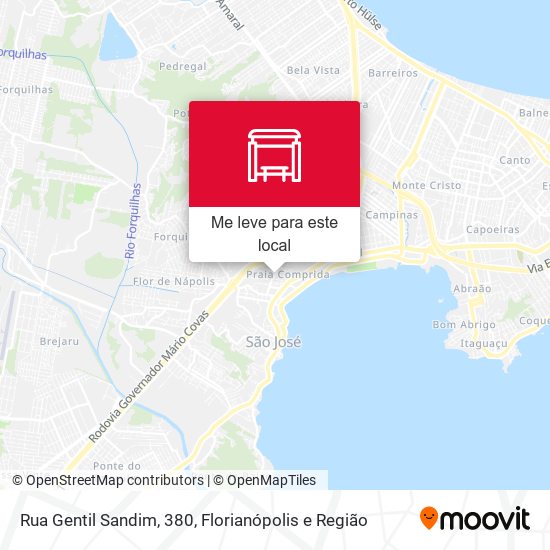 Rua Gentil Sandim, 380 mapa