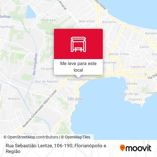 Rua Sebastião Lentze, 106-190 mapa
