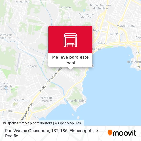 Rua Viviana Guanabara, 132-186 mapa