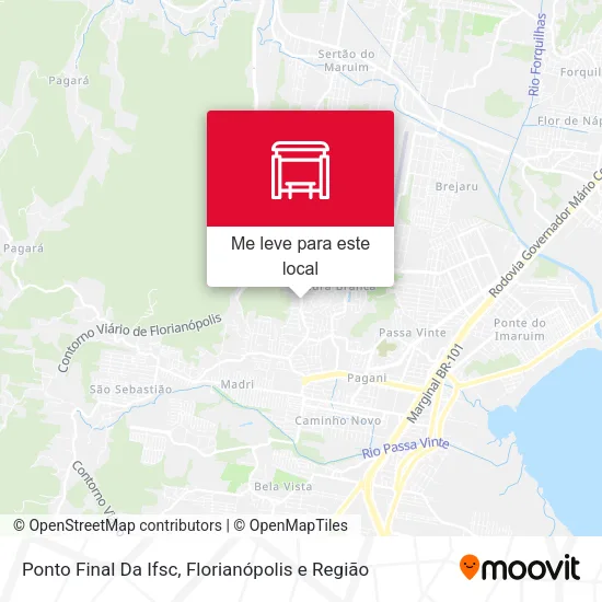 Ponto Final Da Ifsc mapa